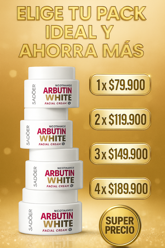 Crema Facial SADOER con Niacinamida y Arbutina